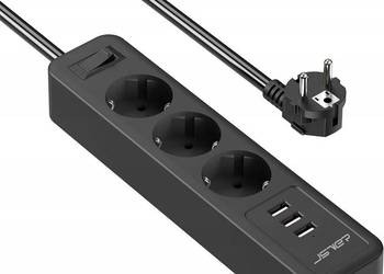 Listwa zasilająca 2 m 3 gniazd