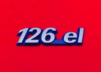 Nowy emblemat znaczek logo napis 126el Fiat 126p 126 EL elegant oryginał