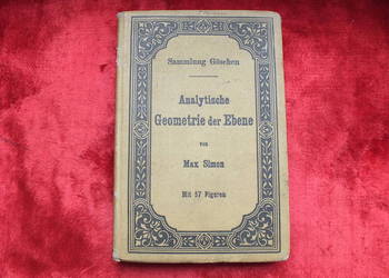 Stara niemiecka książka matematyka wydana w 1906 r