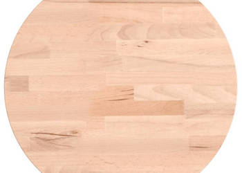 Blat do stolika Ø30x25 cm okrągły lite drewno bukowe WM-355913