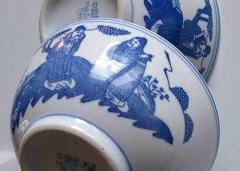 Porcelana biało-niebieskie miseczki Made in China