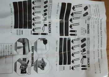 organizer ścienny na narzędzia wieszaki