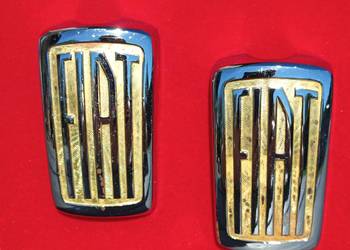 Fiat 1100 103 emblemat znaczek OMEA Milano ORYGINAŁ 1957-62 komplet 2 szt c