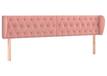 Zagłówek uszak różowy 203x23x78/88 cm aksamitny WM-3117551