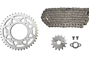 ZESTAW NAPĘDOWY CROSS 125 (ZĘBATKI 14z/41z(76MM) + ŁAŃCUCH 428-120L) C