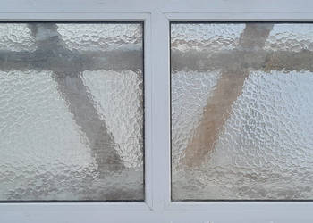 OKNA KacprzaK Witryna 186X80 FIX Używany PCV Plastikowy Ornament