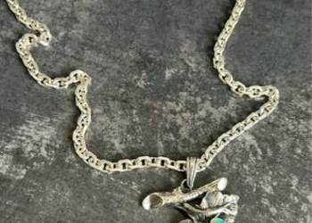 Naszyjnik srebro 952 z Opalem