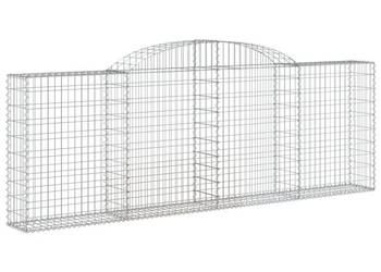 Kosze gabionowe 10 szt 300x30x100/120cm galwanizowane żelazo WM-3146529