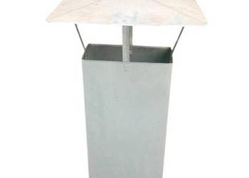Kominy 2 szt ocynk 32x16 cm