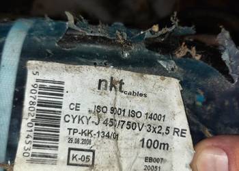 Kabel ziemny 3x2,5  NKT