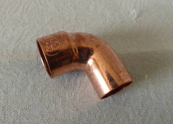 Kolano miedziane Cu 1-kielichowe 1kx22