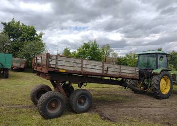 Przyczepa rolnicza tandem wywrotka na tył 8 ton wysokiego składowania