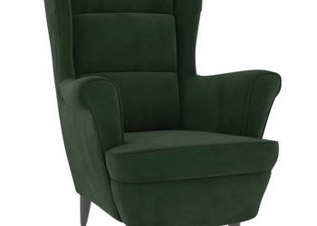 Fotel ciemnozielony aksamitny WM-324061