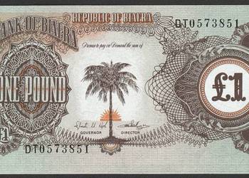 BIAFRA 1 FUNT 1968 - STAN BANKOWY UNC
