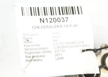 03L117021C A4 B8 CHŁODNICZKA OLEJU