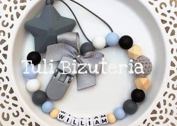Zawieszka do smoczka z imieniem dziecka