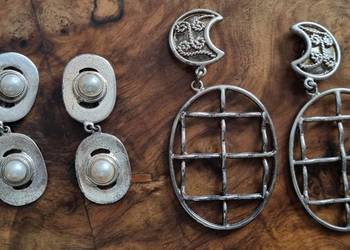 Klipsy w kolorze srebrnym