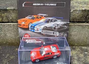 MAZDA RX-7 FD 1993 fast furious deagostini 1/43 szybcy wściekli model