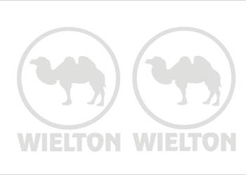 Wielton 2szt białe naklejki naczepa tir WZÓR TX-4