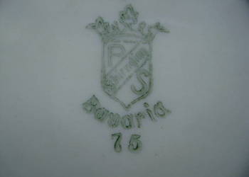Starocie z PRL Porcelana niemiecka Bavaria z 1909r Talerz ozdobny 29cm śred