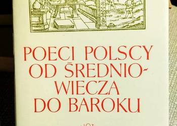 Poeci polscy od średniowiecza do baroku polonistyka książki