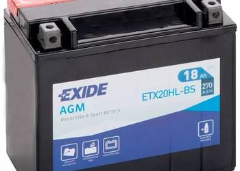 Akumulator motocyklowy 12V 18Ah EXIDE ETX20HL-BS YTX20HL-BS