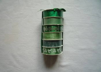 6 sztuk Wstążka świąteczna Zielona