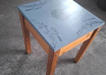 stołek/taboret drewniany