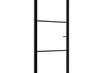 vidaXL Drzwi wewnętrzne, szkło ESG i aluminium