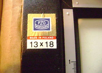 Starocie z PRL - Aparat fotograficzny = Maskownica 13 x 18 PZO Warszawa