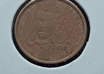 1 Eurocent Francja 2001 r.