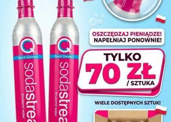 Sodastream  różowe naboje kartusze puste wysyłka