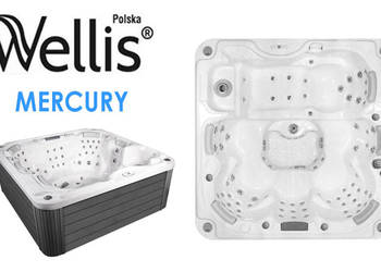 Wanna z hydromasażem spa jacuzzi Wellis Mercury 6 osób
