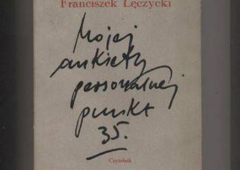Mojej ankiety personalnej punkt 35 - Łęczycki