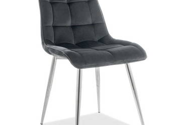Krzesło Loftowe Chic Chrom VELVET