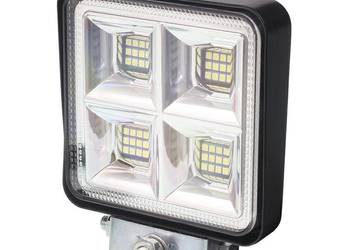 LAMPA ROBOCZA HALOGEN LED, 64 LED KWADRATOWA, 2-RZĘDY, 9V-36V, 109X109
