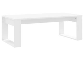 Stolik kawowy biały 102x50x35 cm materiał drewnopochodny WM-823358