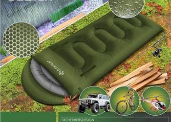 Śpiwór outdoorowy kempingowy antracyt 220×83cm Kesser