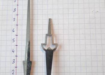 142 Wskazówki zegara komplet 3,1x3,1mm 5mm chrom