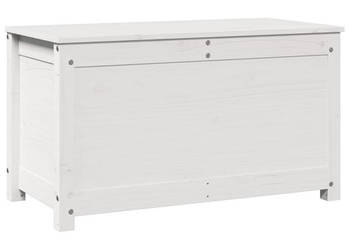 Skrzynia do przechowywania biała 80x40x455 cm lita sosna WM-823535