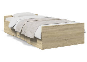 Rama łóżka z szufladami dąb sonoma 75x190 cm WM-3280351