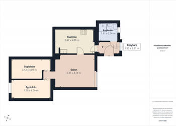 Do sprzedaży mieszkanie 52.24m2 3 pokoje Rekowo Górne