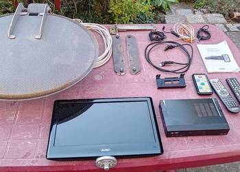 Alden zestaw satelitarny do kampera – kompletny i sprawny