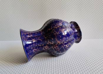 Stary kobaltowy wazon porcelana, porcelit Chodzież fason 1500,  PRL