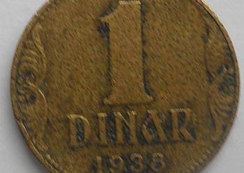 JUGOSŁAWIA-1 DINAR-1938 r