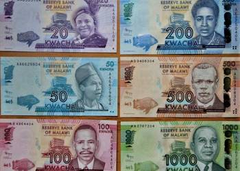MALAWI 2012-komplet 6 banknotów UNC! Gratis wysyłka!