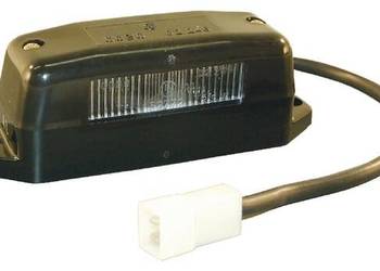 Lampa oświetlania tablicy rejestracyjnej, prostokątna czarna przykręcana z…