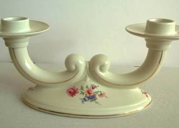Świecznik Porcelanowy Alka Bawaria Meissen Porcelana