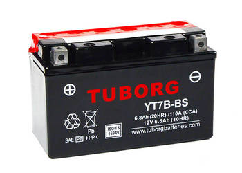 Akumulator Tuborg YT7B-BS 12V 6.5Ah 110A L+