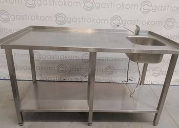 STÓŁ ZE ZLEWEM-P I PÓŁKĄ 155X75X85 RANT T+P+L